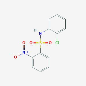 molecular formula C12H9ClN2O4S B3341998 N-(2-chlorophenyl)-2-nitrobenzenesulfonamide CAS No. 117561-95-2