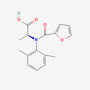 molecular formula C16H17NO4 B3342020 DL-丙氨酸，N-(2,6-二甲苯基)-N-(2-呋喃基羰基)- CAS No. 118597-19-6
