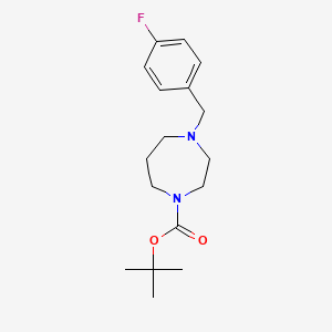 molecular formula C17H25FN2O2 B3342042 1-Boc-4-(4-fluorobenzyl)homopiperazine CAS No. 1190967-30-6