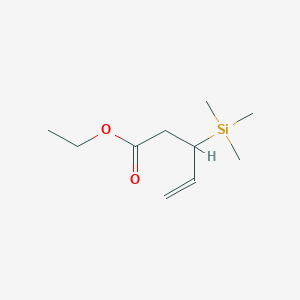 molecular formula C10H20O2Si B3342049 3-(Trimethylsilyl)-4-pentenoic acid ethyl ester CAS No. 119554-74-4