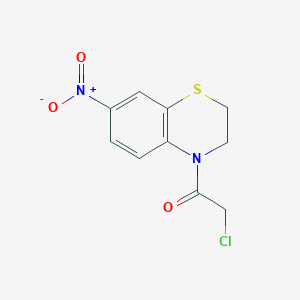 molecular formula C10H9ClN2O3S B3342056 2-Chloro-1-(7-nitro-2H-benzo[b][1,4]thiazin-4(3H)-yl)ethanone CAS No. 1202773-08-7