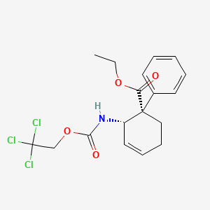 molecular formula C18H20Cl3NO4 B3342126 N-(2,2,2-Trichloroethoxy)carbonyl] Bisnor-(cis)-tilidine CAS No. 1246819-95-3