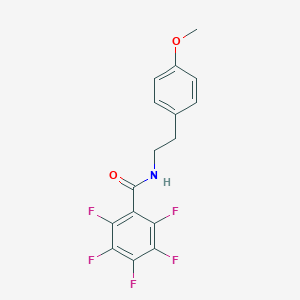 molecular formula C16H12F5NO2 B334213 2,3,4,5,6-pentafluoro-N-[2-(4-methoxyphenyl)ethyl]benzamide 