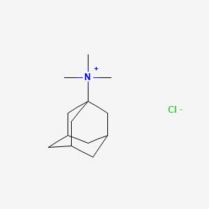 Tricyclo(3.3.1.13,7)decan-1-aminium, N,N,N-trimethyl-, chloride (1:1)