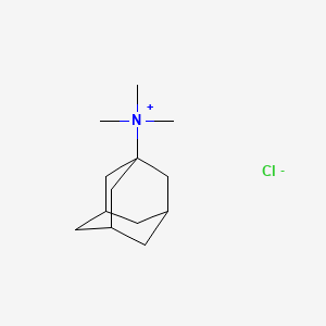 molecular formula C13H24ClN B3342155 Tricyclo(3.3.1.13,7)decan-1-aminium, N,N,N-trimethyl-, chloride (1:1) CAS No. 128346-46-3