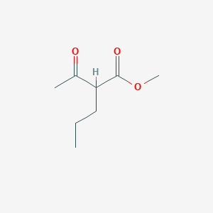 molecular formula C8H14O3 B3342161 Methyl 2-acetylpentanoate CAS No. 130000-32-7