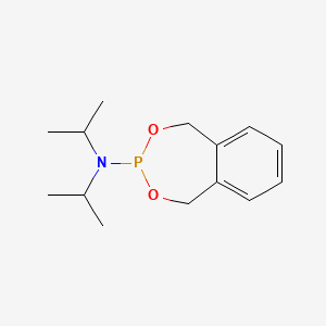 molecular formula C14H22NO2P B3342184 N,N-Diisopropyl-1,5-dihydrobenzo[e][1,3,2]dioxaphosphepin-3-amine CAS No. 132741-50-5