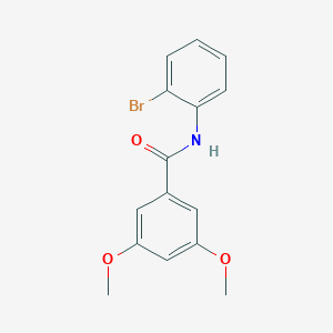 molecular formula C15H14BrNO3 B334222 N-(2-bromophenyl)-3,5-dimethoxybenzamide 
