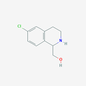molecular formula C10H12ClNO B3342237 (6-Chloro-1,2,3,4-tetrahydroisoquinolin-1-yl)methanol CAS No. 1391017-09-6