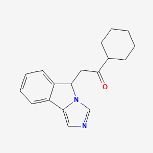 molecular formula C18H20N2O B3342240 1-cyclohexyl-2-(5H-imidazo[5,1-a]isoindol-5-yl)ethanone CAS No. 1402838-89-4