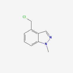 molecular formula C9H9ClN2 B3342256 4-(chloromethyl)-1-methyl-1H-indazole CAS No. 1446321-85-2