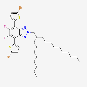 molecular formula C34H45Br2F2N3S2 B3342257 4,7-Bis(5-bromothiophen-2-yl)-5,6-difluoro-2-(2-octyldodecyl)benzotriazole CAS No. 1450590-67-6