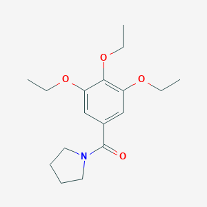 molecular formula C17H25NO4 B334227 1-(3,4,5-Triethoxybenzoyl)pyrrolidine 
