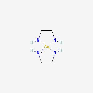 2-Azanidylethylazanide;gold