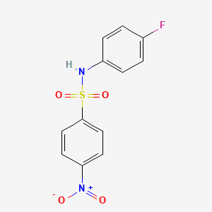molecular formula C12H9FN2O4S B3342280 N-(4-fluorophenyl)-4-nitrobenzenesulfonamide CAS No. 1545-96-6