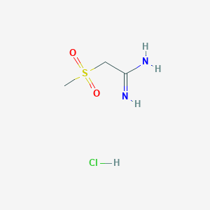 2-Methanesulfonylethanimidamide hydrochloride