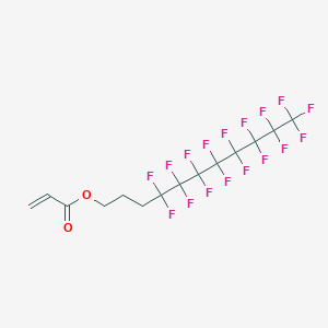 molecular formula C14H9F17O2 B3342301 4,4,5,5,6,6,7,7,8,8,9,9,10,10,11,11,11-heptadecafluoroundecyl Prop-2-enoate CAS No. 1652-60-4