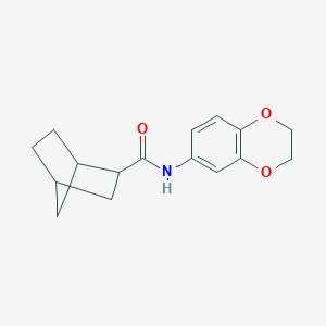 molecular formula C16H19NO3 B334231 N-(2,3-dihydro-1,4-benzodioxin-6-yl)bicyclo[2.2.1]heptane-2-carboxamide 