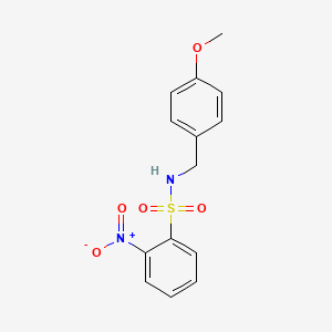 Benzenesulfonamide, N-[(4-methoxyphenyl)methyl]-2-nitro-