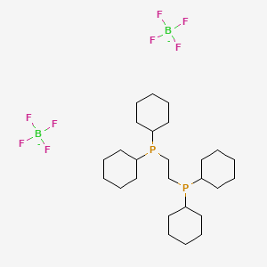 molecular formula C26H48B2F8P2-2 B3342332 1,2-Bis(dicyclohexylphosphino)ethane bis(tetrafluoroborate) CAS No. 1779389-90-0