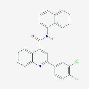 molecular formula C26H16Cl2N2O B334237 2-(3,4-dichlorophenyl)-N-(1-naphthyl)-4-quinolinecarboxamide 