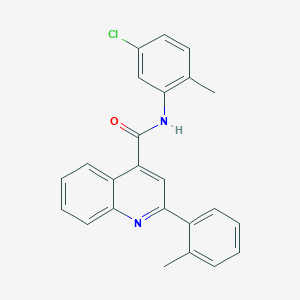 molecular formula C24H19ClN2O B334238 N-(5-chloro-2-methylphenyl)-2-(2-methylphenyl)quinoline-4-carboxamide 
