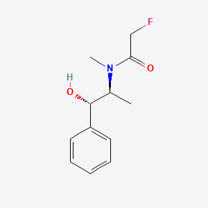 molecular formula C12H16FNO2 B3342400 2-fluoro-N-[(1S,2S)-1-hydroxy-1-phenylpropan-2-yl]-N-methylacetamide CAS No. 204323-36-4