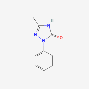 molecular formula C9H9N3O B3342508 5-Methyl-2-phenyl-2,4-dihydro-[1,2,4]triazol-3-one CAS No. 22863-24-7