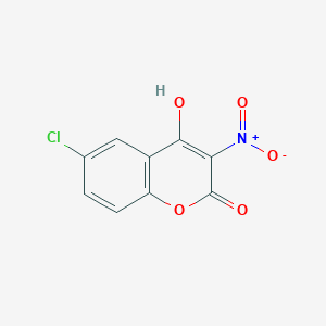 B3342567 6-Chloro-4-hydroxy-3-nitro-chromen-2-One CAS No. 24922-34-7