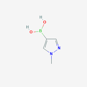 molecular formula C4H7BN2O2 B033426 1-甲基-1H-吡唑-4-硼酸 CAS No. 847818-55-7