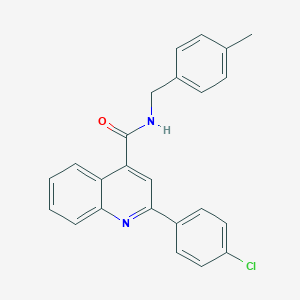 molecular formula C24H19ClN2O B334267 2-(4-chlorophenyl)-N-(4-methylbenzyl)-4-quinolinecarboxamide 
