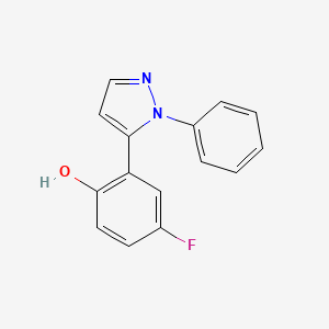 4-Fluoro-2-(1-phenyl-1H-pyrazol-5-YL)phenol