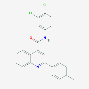 molecular formula C23H16Cl2N2O B334268 N-(3,4-dichlorophenyl)-2-(4-methylphenyl)quinoline-4-carboxamide 