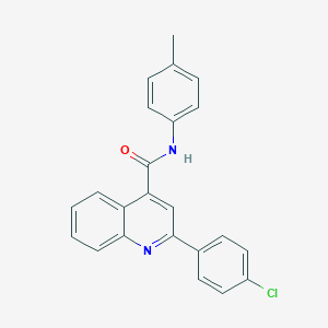 molecular formula C23H17ClN2O B334269 2-(4-chlorophenyl)-N-(4-methylphenyl)quinoline-4-carboxamide 