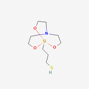molecular formula C9H19NO3SSi B3342696 2,8,9-三氧杂-5-氮杂-1-硅杂双环[3.3.3]十一烷，1-丙硫醇- CAS No. 29909-46-4