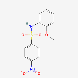molecular formula C13H12N2O5S B3342704 N-(2-methoxyphenyl)-4-nitrobenzenesulfonamide CAS No. 299968-56-2