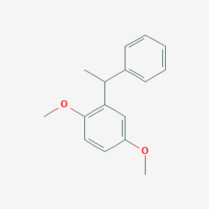 molecular formula C16H18O2 B3342705 1,4-Dimethoxy-2-(1-phenylethyl)benzene CAS No. 30089-62-4