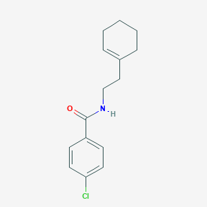 molecular formula C15H18ClNO B334274 4-chloro-N-[2-(1-cyclohexen-1-yl)ethyl]benzamide 