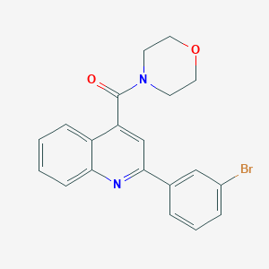 molecular formula C20H17BrN2O2 B334275 [2-(3-Bromophenyl)quinolin-4-yl]-morpholin-4-ylmethanone CAS No. 5701-20-2