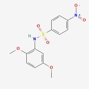 molecular formula C14H14N2O6S B3342761 N-(2,5-dimethoxyphenyl)-4-nitrobenzenesulfonamide CAS No. 331240-68-7