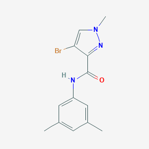 molecular formula C13H14BrN3O B334278 4-bromo-N-(3,5-dimethylphenyl)-1-methyl-1H-pyrazole-3-carboxamide 