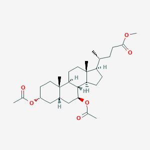 molecular formula C29H46O6 B033428 3alpha,7beta-Di-O-acetyl Ursodeoxycholic Acid Methyl Ester CAS No. 60384-30-7