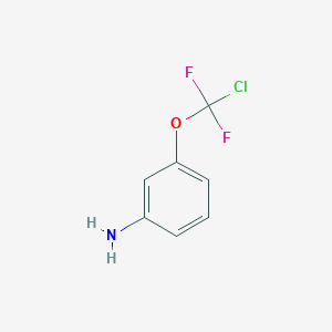 molecular formula C7H6ClF2NO B3342861 3-(Chlorodifluoromethoxy)aniline CAS No. 39065-91-3