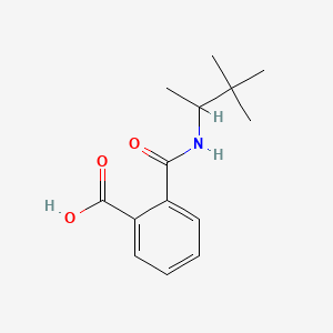 molecular formula C14H19NO3 B3342866 2-(3,3-dimethylbutan-2-ylcarbamoyl)benzoic Acid CAS No. 3907-04-8
