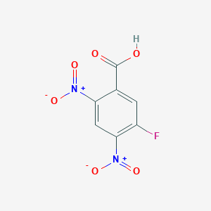 molecular formula C7H3FN2O6 B3342884 5-Fluoro-2,4-dinitrobenzoic acid CAS No. 393-93-1