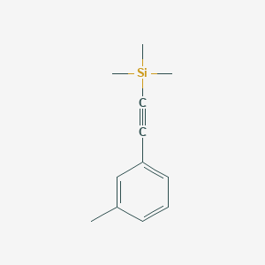 molecular formula C12H16Si B3342908 Trimethyl[(3-methylphenyl)ethynyl]silane CAS No. 40230-90-8