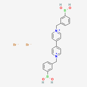 molecular formula C24H24B2Br2N2O4 B3342957 1,1'-Bis[(3-boronophenyl)methyl]-4,4'-bipyridin-1-ium dibromide CAS No. 436853-29-1