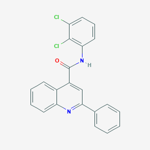 molecular formula C22H14Cl2N2O B334296 N-(2,3-dichlorophenyl)-2-phenylquinoline-4-carboxamide 