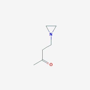 molecular formula C6H11NO B3343053 2-Butanone, 4-(1-aziridinyl)- CAS No. 503-12-8