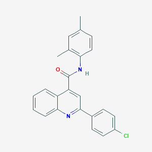 molecular formula C24H19ClN2O B334307 2-(4-chlorophenyl)-N-(2,4-dimethylphenyl)quinoline-4-carboxamide 